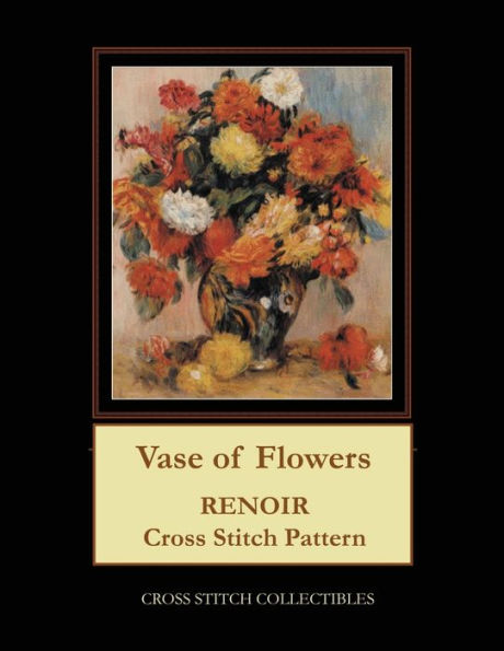 Vase Of Flowers: Renoir Cross Stitch Pattern