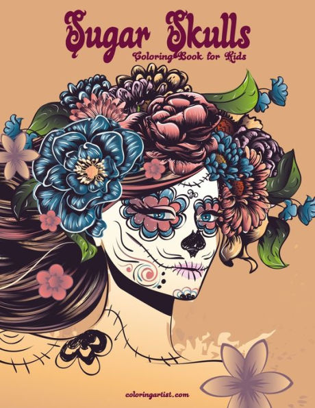 Sugar Skulls Coloring Book For Kids