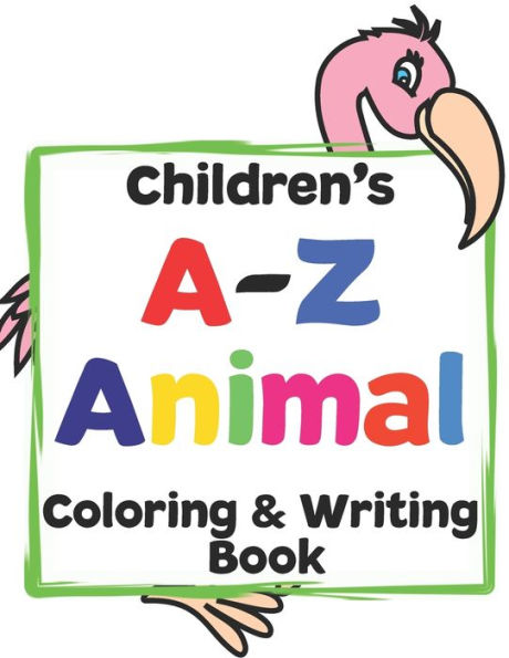 Libro para colorear y escribir AZ para niños: para niños pequeños y preescolares