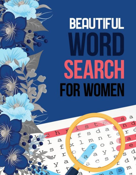Hermosa búsqueda de palabras para mujeres: ejercicios cerebrales de búsqueda de palabras para personas mayores, libro de juegos de Brian para personas mayores en esta idea de regalo de Navidad.