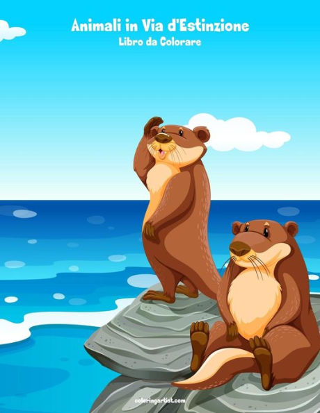 Animali in Via d'Estinzione Libro da Colorare 1 (Italian Edition)