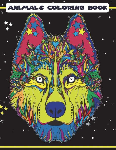 Animals Coloring Book: For Kids Ages 4-8, 8-12. Teens, Adults