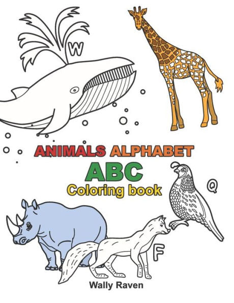 Animales Alfabeto ABC Libro para colorear