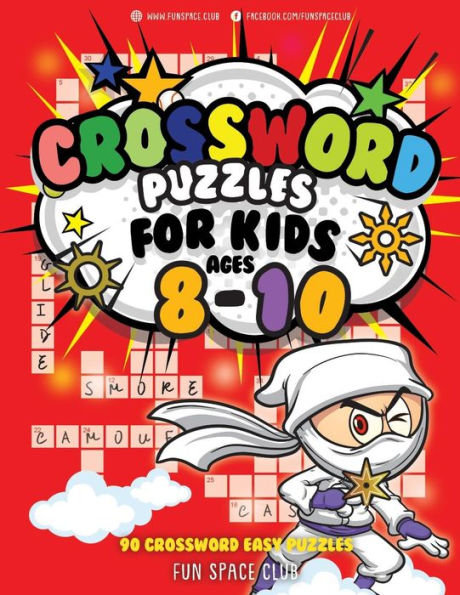 Crucigramas para niños de 8 a 10 años: 90 libros de crucigramas sencillos (libros de crucigramas y búsqueda de palabras para niños)
