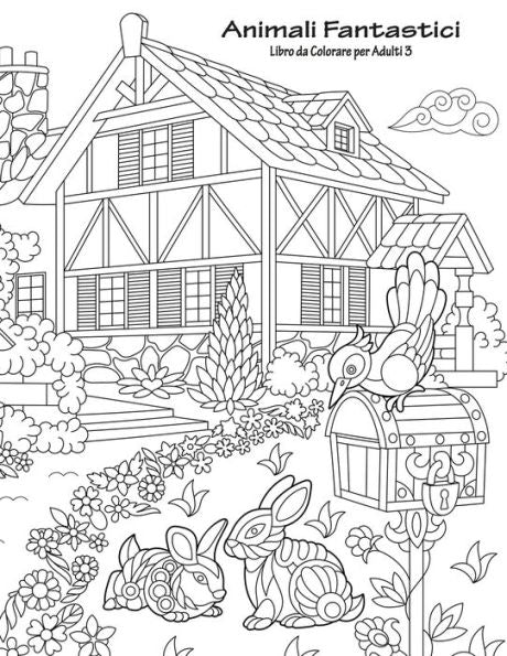 Animali Fantastici Libro da Colorare per Adulti 3 (Italian Edition)