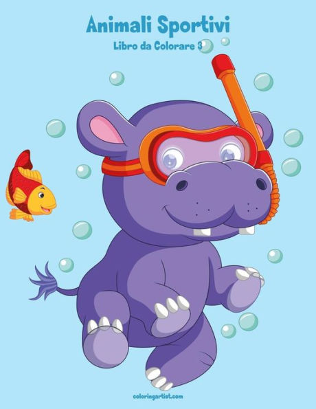 Animali Sportivi Libro da Colorare 3 (Italian Edition)