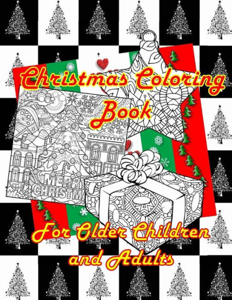 Christmas Coloring Book for Older Children and Adults: Twenty-two coloring pages, two sets, one-sided, (8-1/2x11, 92 pgs) Paperback