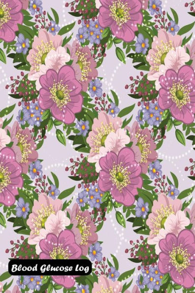 Blood Glucose Log: Floral with berries cover