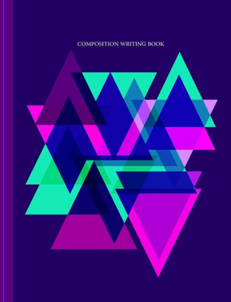 Diseño geométrico angular: libro de escritura de composición