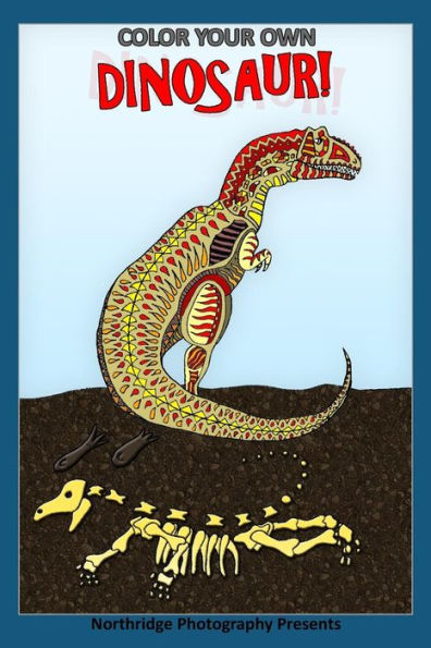 ¡Colorea tu propio dinosaurio!