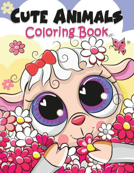 Animales lindos: Libro para colorear para adultos Diseño único para aliviar el estrés