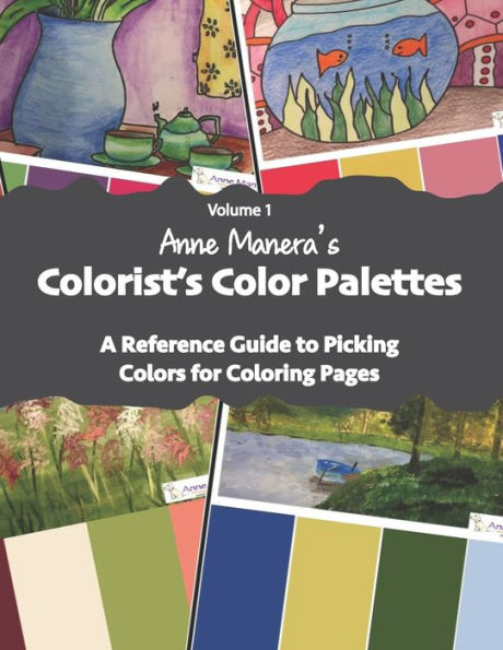 Paletas de colores del colorista de Anne Manera: una guía de referencia para elegir colores para páginas para colorear