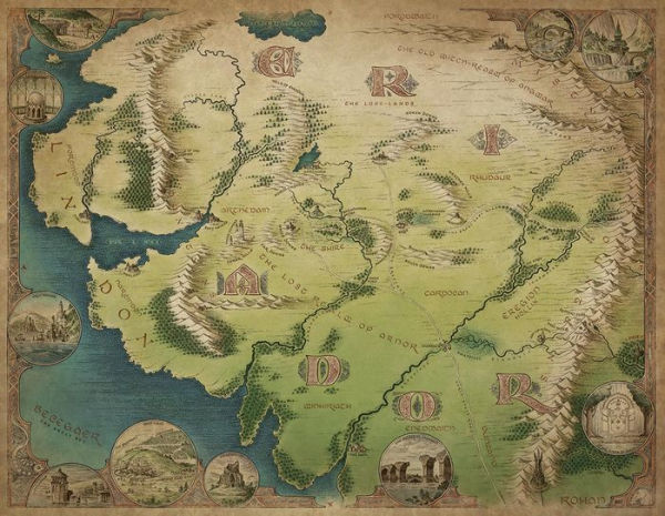 The One Ring: Map Of Eriador 1000 Piece Jigsaw Puzzle - 9781915530042
