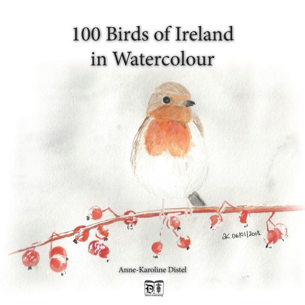 100 pájaros de Irlanda en acuarela