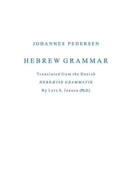Hebrew Grammar