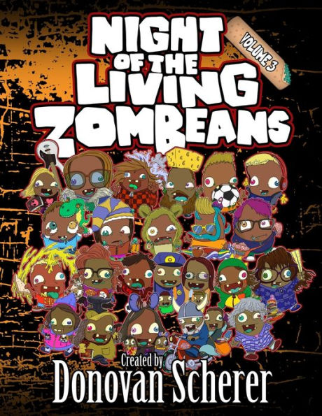 Night Of The Living Zombeans: Volume 3: A Coloring Book Of Zombie Beans