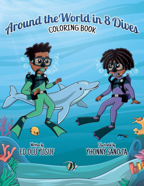 Around The World In 8 Dives: Coloring Book - 9781957092768