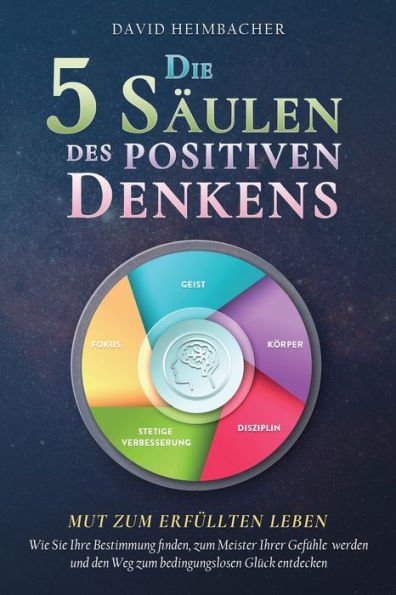 Die 5 Säulen Des Positiven Denkens - Mut Zum Erfüllten Leben: Wie Sie Ihre Bestimmung Finden, Zum Meister Ihrer Gefühle Werden Und Den Weg Zum Bedingungslosen Glück Entdecken (German Edition) - 9781957667300