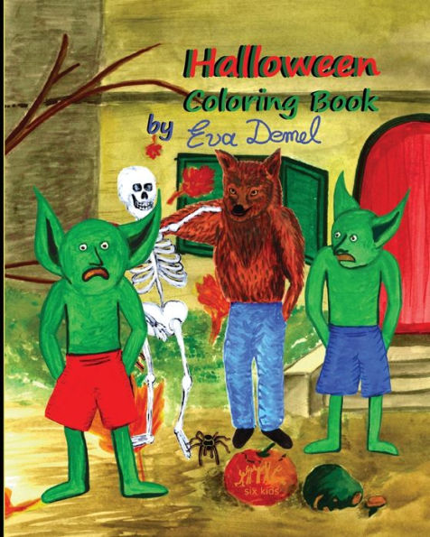 Halloween Coloring Book By Eva Demel - 9781958195277