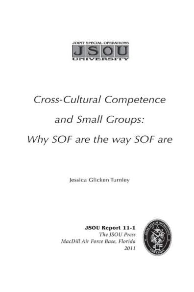 Competencia intercultural y grupos pequeños: por qué las SOF son como son las SOF