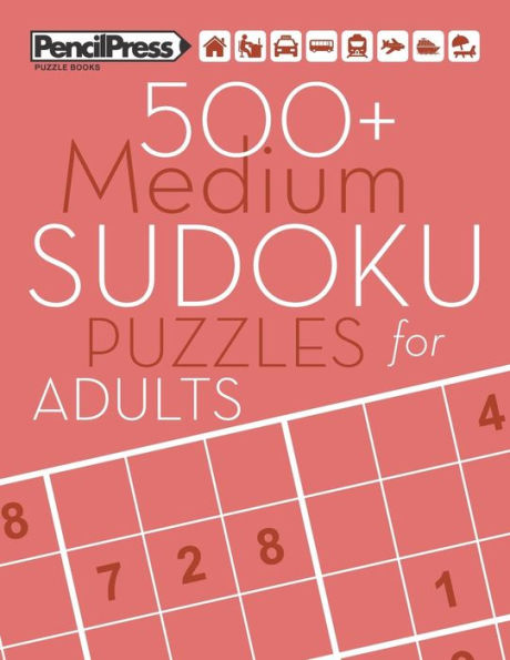 Más de 500 sudokus medianos para adultos: libros de sudokus medianos (con respuestas)