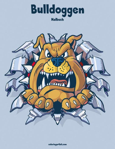 Bulldoggen-Malbuch 1 (German Edition)