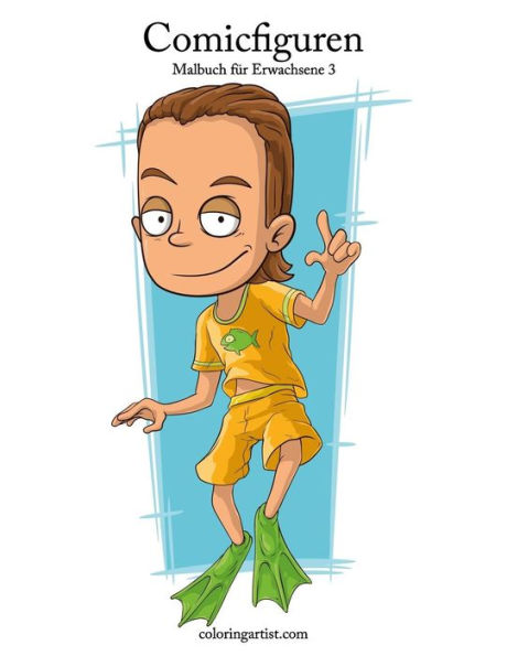 Comicfiguren-Malbuch für Erwachsene 3 (German Edition)