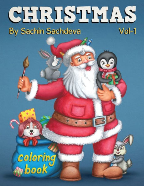 Libro para colorear de Navidad para niños: Libro de la temporada de invierno para niños y niñas (1)