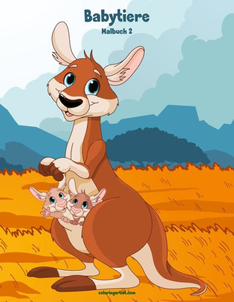 Babytiere-Malbuch 2 (German Edition)