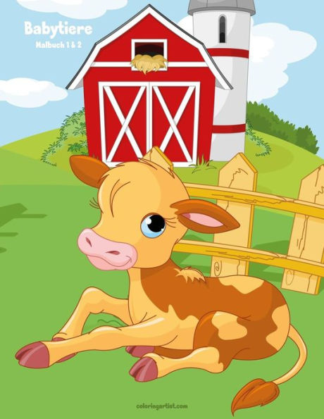 Babytiere-Malbuch 1 & 2 (German Edition)