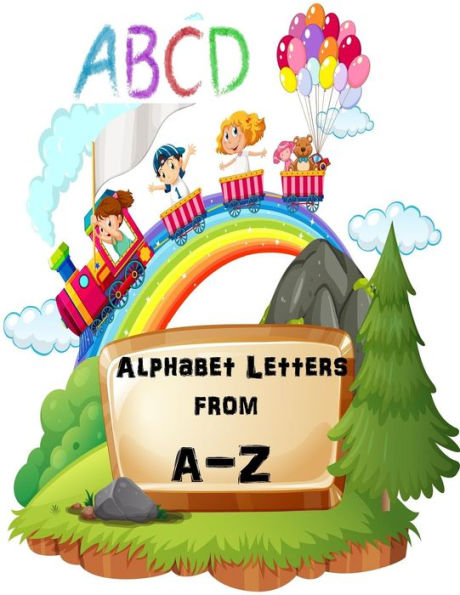 Letras del alfabeto de la A a la Z: Libro de rastreo de letras para niños en edad preescolar - Cuaderno de ejercicios de escritura a mano, 8,5 x 11 - Tapa blanda