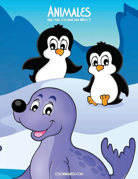 Animales libro para colorear para niños 3 (Animales Para Niños) (Spanish Edition)