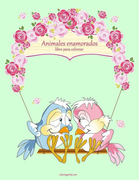 Animales enamorados libro para colorear 1 (Spanish Edition)