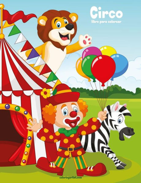 Circo libro para colorear 1 (Spanish Edition)