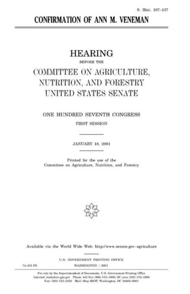 Confirmation of Ann M. Veneman