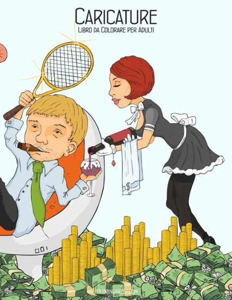 Caricature Libro da Colorare per Adulti 1 (Italian Edition)