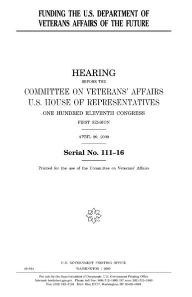 Funding the U.S. Department of Veterans Affairs of the Future