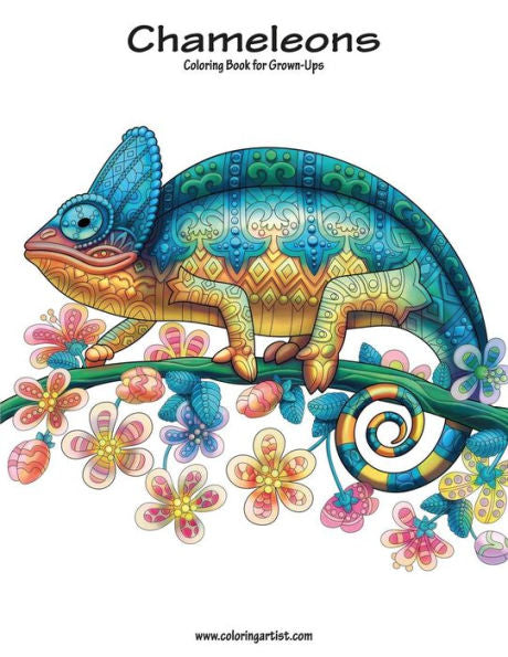 Libro para colorear Camaleones para adultos 1