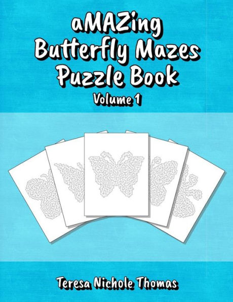 Increíble libro de rompecabezas de laberintos de mariposas - Volumen 1