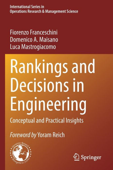Rankings And Decisions In Engineering: Conceptual And Practical Insights (International Series In Operations Research & Management Science, 319) - 9783030898670