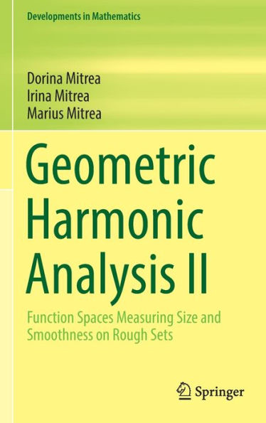 Geometric Harmonic Analysis Ii: Function Spaces Measuring Size And Smoothness On Rough Sets (Developments In Mathematics, 73)