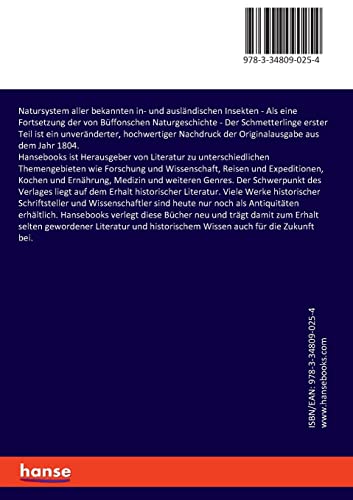 Natursystem Aller Bekannten In- Und Ausländischen Insekten: Als Eine Fortsetzung Der Von Büffonschen Naturgeschichte - Der Schmetterlinge Erster Teil (German Edition)