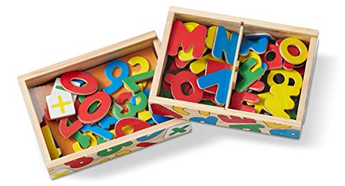 Melissa & Doug Deluxe Magnetic Letters and Numbers Set With 89 Wooden Magnets