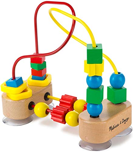 Melissa & Doug First Bead Maze - Wooden Educational Toy 4.2 x 7 x 8.6 inches ; 1.3 pounds