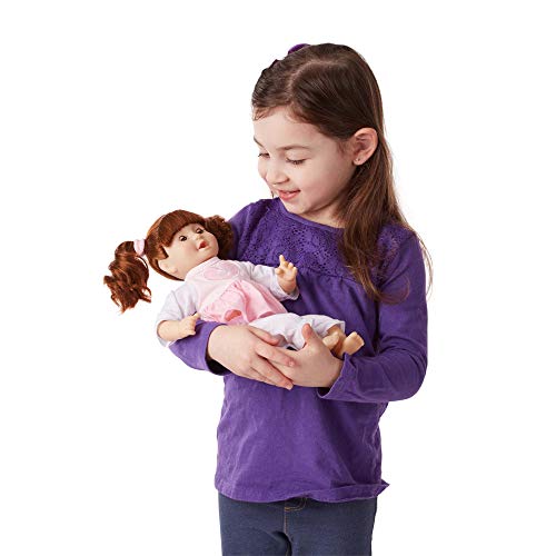 Melissa & Doug Mine to Love Brianna 12-Inch Soft Body Baby Doll With Hair and Outfit