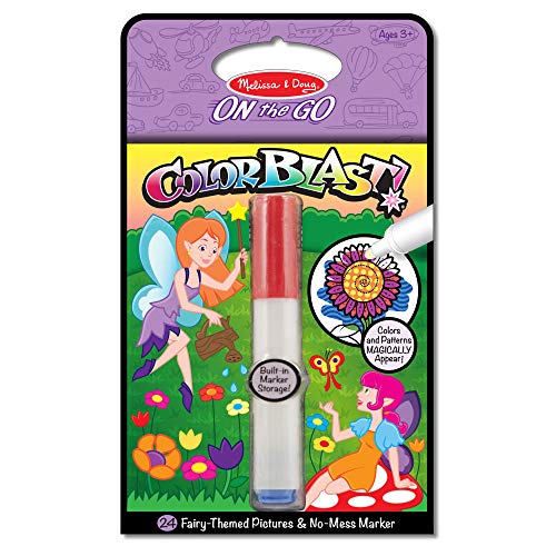 Melissa & Doug On the Go ColorBlast! Activity Book: Fairy - 24 Pictures and No-Mess Pen