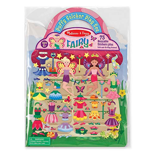 Melissa & Doug Puffy Sticker Activity Book: Fairy - 75 Reusable Stickers