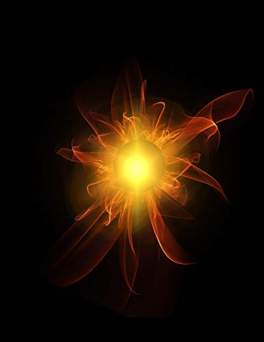 The Fire of God Inspirational Notebook: 100 Pages 8.5 X 11 Wide Ruled Line Paper