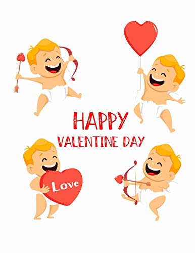 Happy Valentines Day: Valentines Day Color Book for Children, Toddlers, & Preschoolers Ages 3-8