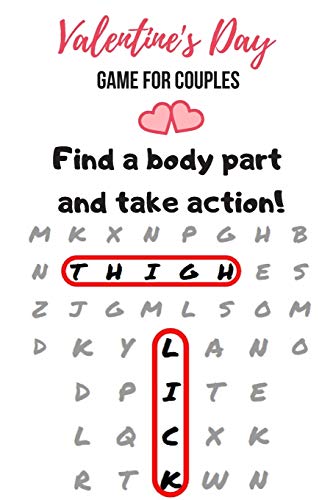 Valentine's Day Game for Couples: Word Search Challenge for Adults | Naughty Foreplay | Large Print | Romantic Puzzle Book | for Boyfriend, Girlfriend, Husband or Wife